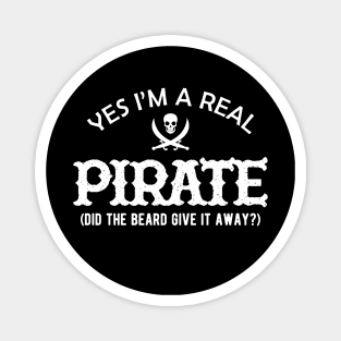 Pirate - Yes I'm a real pirate. Did the beard give it away? Magnet